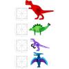 imageMAGNATILES Dino World 40Piece Magnetic Construction Set The ORIGINAL Magnetic Building Brand