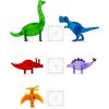 imageMAGNATILES Dinos 5Piece Magnetic Construction Set The ORIGINAL Magnetic Building Brand