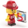 imageMAGNATILES Fire Station 50Piece Magnetic Construction Set The Original Magnetic Building Brand
