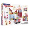 imageMAGNATILES Fire Station 50Piece Magnetic Construction Set The Original Magnetic Building Brand