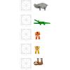 imageMAGNATILES Jungle Animals 25Piece Magnetic Construction Set The ORIGINAL Magnetic Building Brand