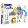 imageMAGNATILES Pet Playhouse 50Piece Magnetic Construction Set The Original Magnetic Building Brand
