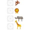 imageMAGNATILES Safari Animals 25Piece Magnetic Construction Set The ORIGINAL Magnetic Building Brand