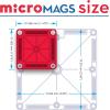 imageMAGNATILES microMAGS 70Piece Deluxe Magnetic Construction Set The Original Magnetic Building Brand