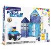imageMAGNATILES Police Station 35Piece Magnetic Construction Set The Original Magnetic Building Brand