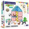 imageMAGNATILES Puppy Park 27Piece Magnetic Construction Set The Original Magnetic Building Brand