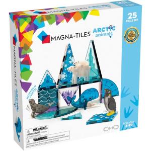 imageMAGNATILES Arctic Animals 25Piece Magnetic Construction Set The ORIGINAL Magnetic Building Brand25Piece Magnetic Construction Set
