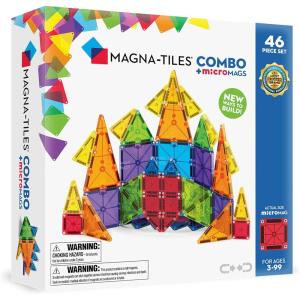 imageMAGNATILES Combo 46Piece Magnetic Construction Set The Original Magnetic Building Brand46pc
