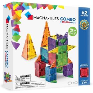 imageMAGNATILES Combo 46Piece Magnetic Construction Set The Original Magnetic Building Brand62pc