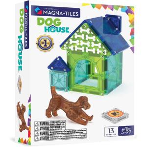 imageMAGNATILES Dog House 13Piece Magnetic Construction Set The Original Magnetic Building Brand