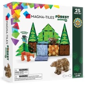 imageMAGNATILES Forest Animals 25Piece Magnetic Construction Set The ORIGINAL Magnetic Building Brand