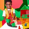 imageMAGNATILES Builder XL 50Piece Magnetic Construction Set The Original Magnetic Building Brand