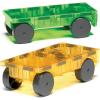 imageMAGNATILES Cars  Green ampamp Yellow 2Piece Magnetic Construction Set The ORIGINAL Magnetic Building BrandGreen  Yellow