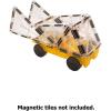 imageMAGNATILES Cars  Green ampamp Yellow 2Piece Magnetic Construction Set The ORIGINAL Magnetic Building BrandGreen  Yellow