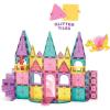 imageMAGNATILES Castle DLX 48Piece Magnetic Construction Set The Original Magnetic Building Brand