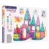 imageMAGNATILES Castle DLX 48Piece Magnetic Construction Set The Original Magnetic Building Brand