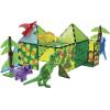 imageMAGNATILES Dino World XL 50Piece Magnetic Construction Set The ORIGINAL Magnetic Building Brand