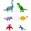 imageMAGNATILES Dino World XL 50Piece Magnetic Construction Set The ORIGINAL Magnetic Building Brand