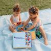 imageMAGNATILES Storage Bin ampamp Interactive PlayMat The ORIGINAL Magnetic Building Brand