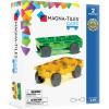 imageMAGNATILES Cars  Green ampamp Yellow 2Piece Magnetic Construction Set The ORIGINAL Magnetic Building BrandGreen  Yellow