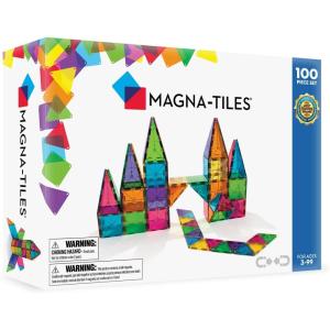 imageMAGNATILES Classic 100Piece Magnetic Construction Set The ORIGINAL Magnetic Building Brand