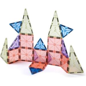 imageMAGNATILES Color Shop NEON 20Piece Magnetic Construction Set The Original Magnetic Building BrandPastel