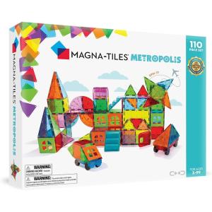 imageMAGNATILES Metropolis 110Piece Magnetic Construction Set The ORIGINAL Magnetic Building Brand