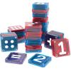 imageMagnaTiles microMAGS Learn Numbers 56Piece Magnetic Construction Set The Original Magnetic Building Brand